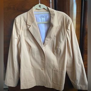 Susan Graver Cream Colored Jacket